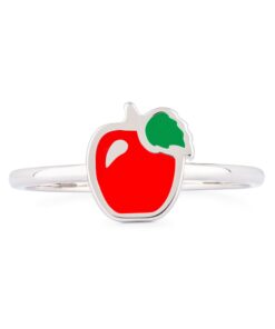 Enamel Apple Ring