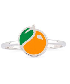 Enamel Orange Ring